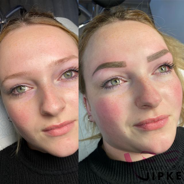 Ombre powder brows voorbeeld 1